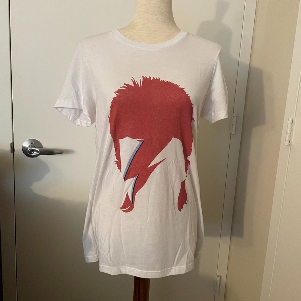 David Bowie "Aladdin Sane" Women's Graphic T-shirt Size XL